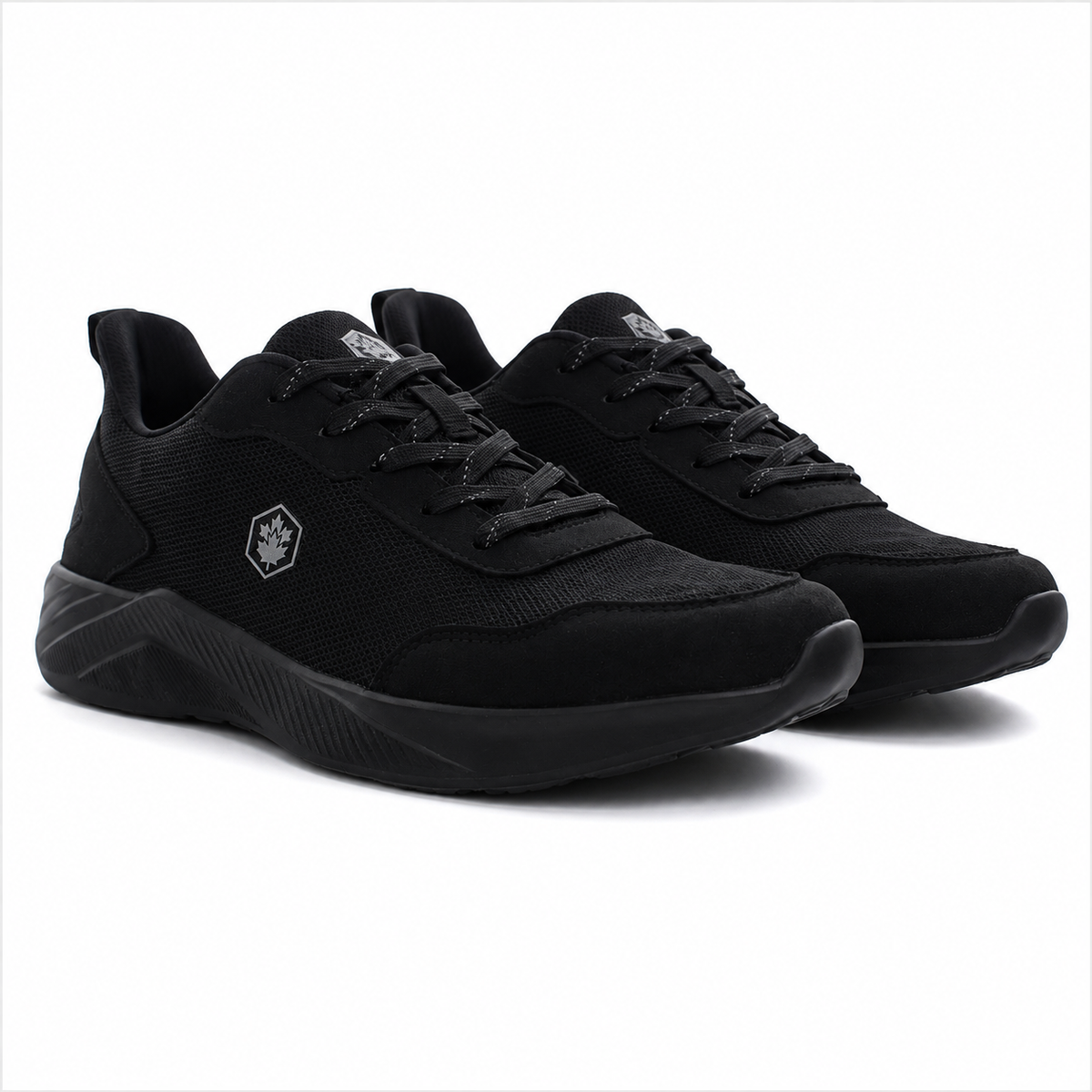 Lumberjack Karter Men's Breathable Sneakers in All Black