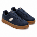 Lumberjack Fofana Men's Suede-Look Gum-Sole Sneakers in Navy
