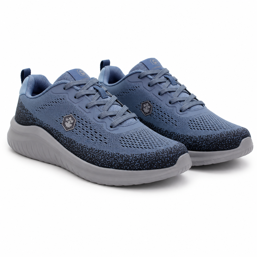 Lumberjack Moko Men's Knit Sneakers in Light Blue