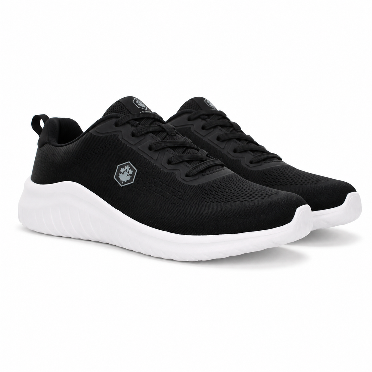 Lumberjack Moko Men's Mesh Sneakers in Black & White