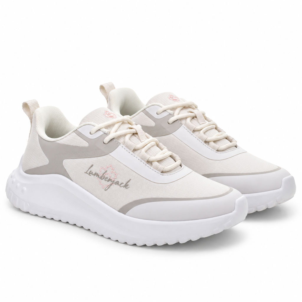 Lumberjack Anyk Women's Chunky-Sole Sneakers in Beige