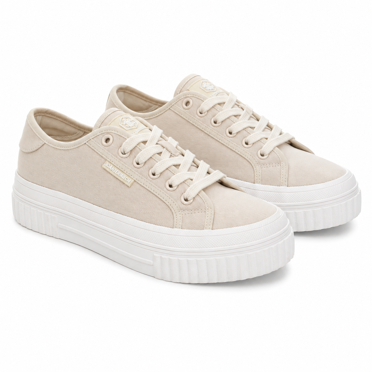Lumberjack Anya Women's Canvas Platform Sneakers in Sand