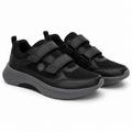 Lumberjack Close Men's Strap Sneakers in Black & Dark Grey