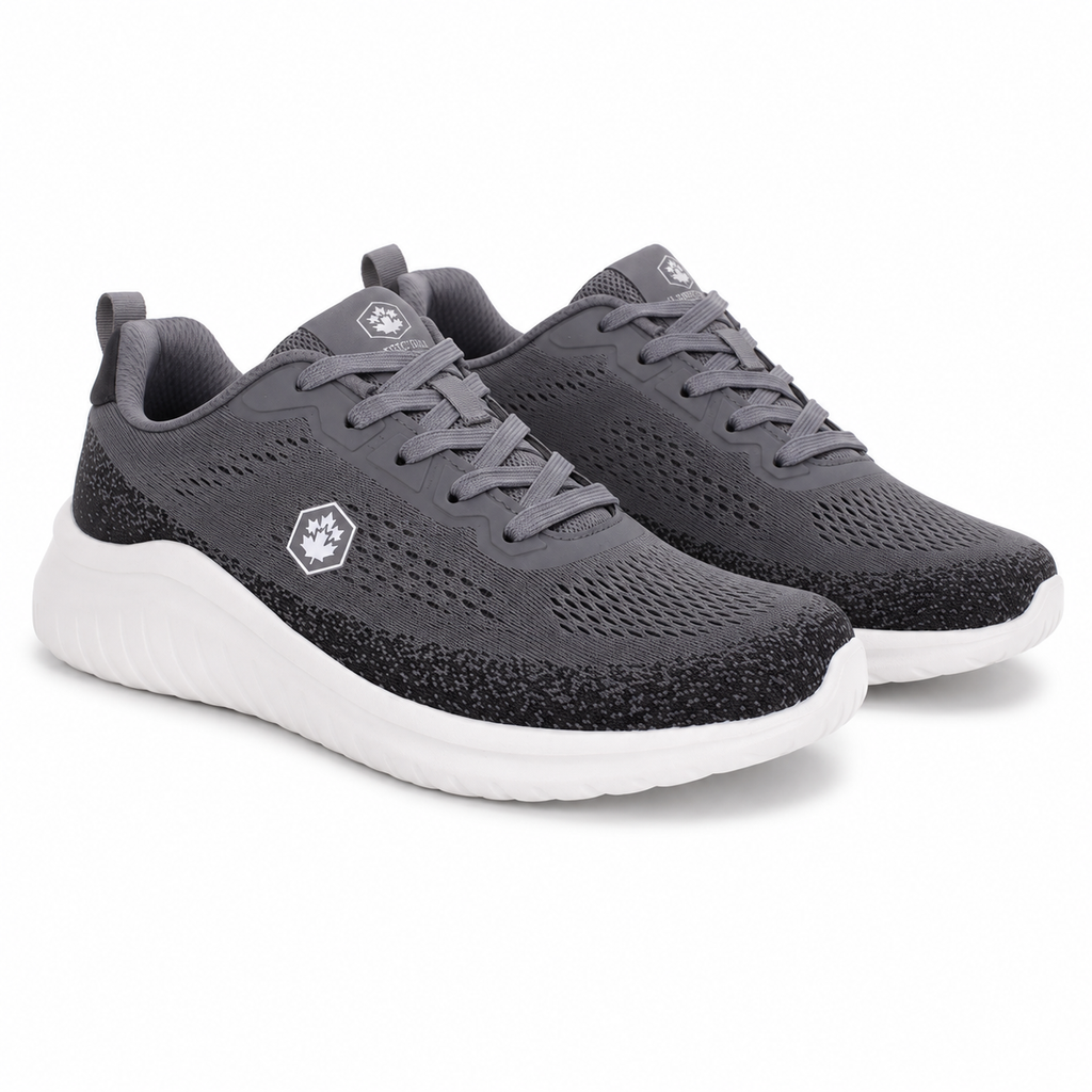 Lumberjack Moko Men's Mesh Sneakers in Dark Grey
