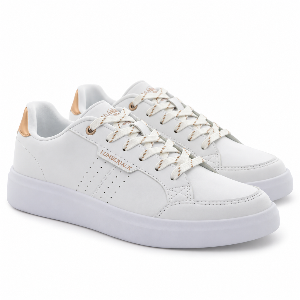 Lumberjack Helena Women's Sneakers in White & Rose Gold