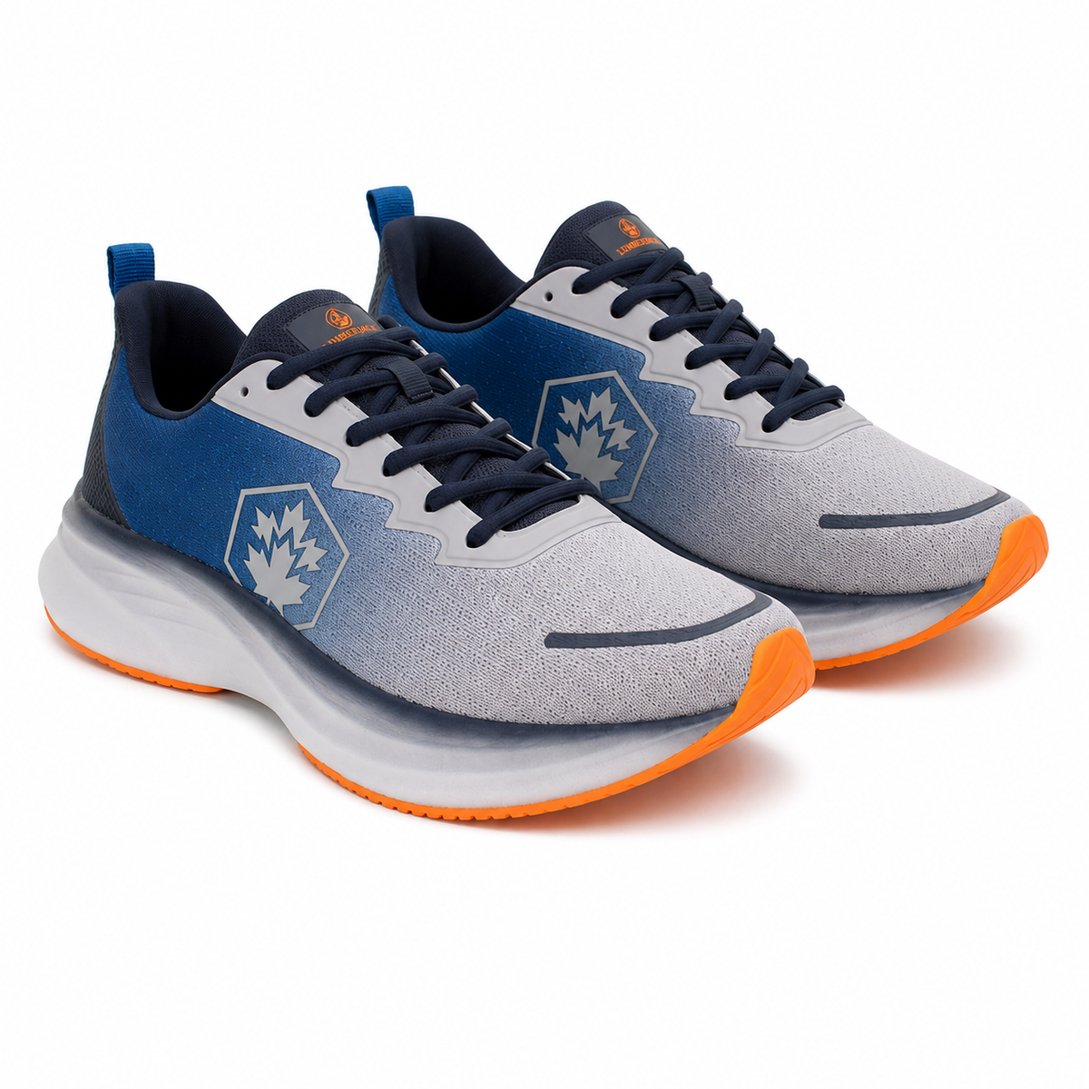 Lumberjack Chess Men's Sporty Sneakers in Ocean Blue & Ice Grey