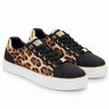 Lumberjack Safiya Women's Leopard Print Sneakers in Black