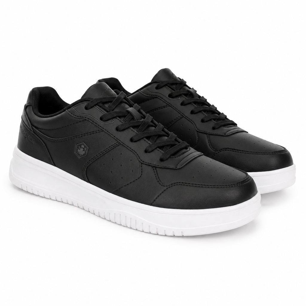 Lumberjack Udemy Men's Perforated Sneakers in Black & White