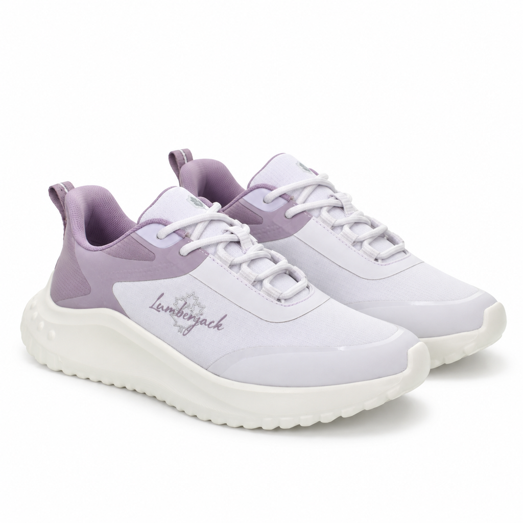 Lumberjack Anyk Women's Sporty Sneakers in Lilac & White