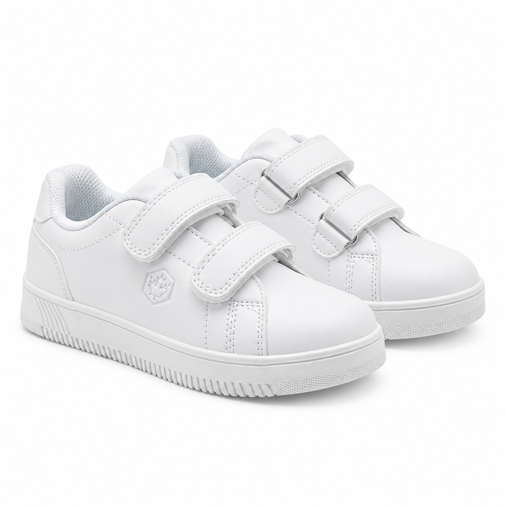Lumberjack Kidster Boys' Velcro Sneakers in All White