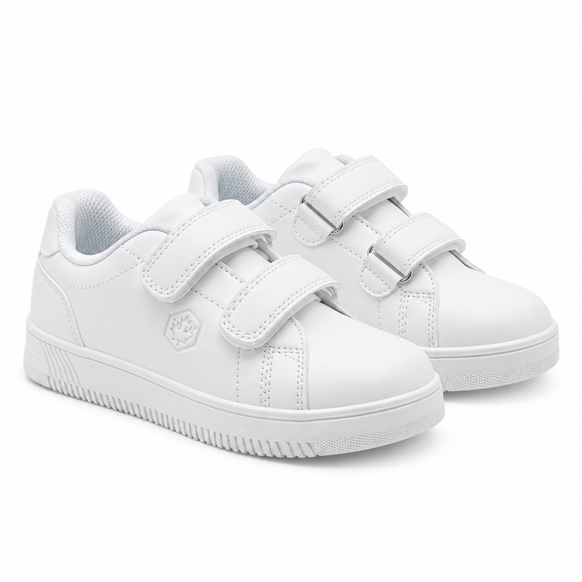 Lumberjack Kidster Boys' Velcro Sneakers in All White