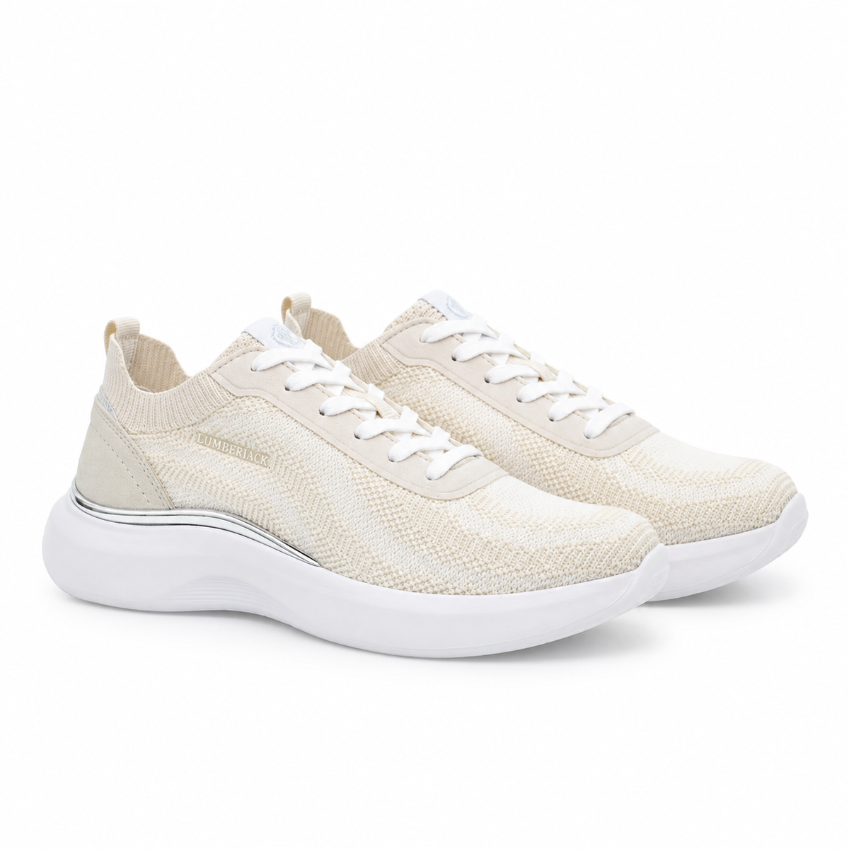 Lumberjack Keira Women's Knit Sneakers in White
