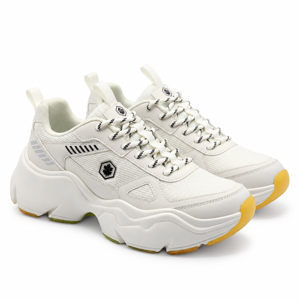 Lumberjack Itru Women's Chunky Statement Sneakers in White