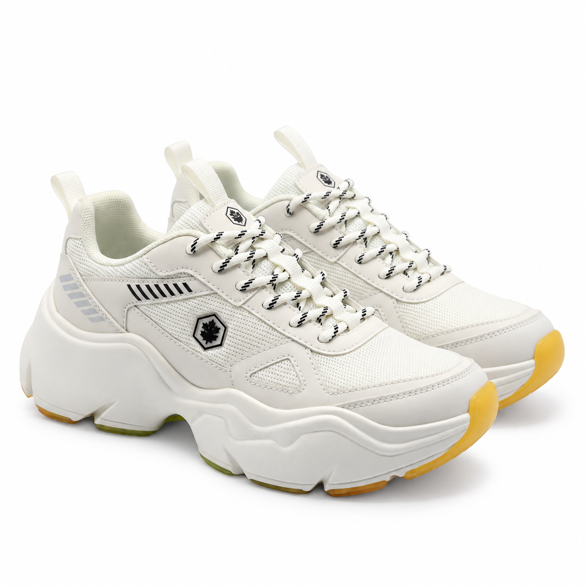 Lumberjack Itru Women's Chunky Statement Sneakers in White