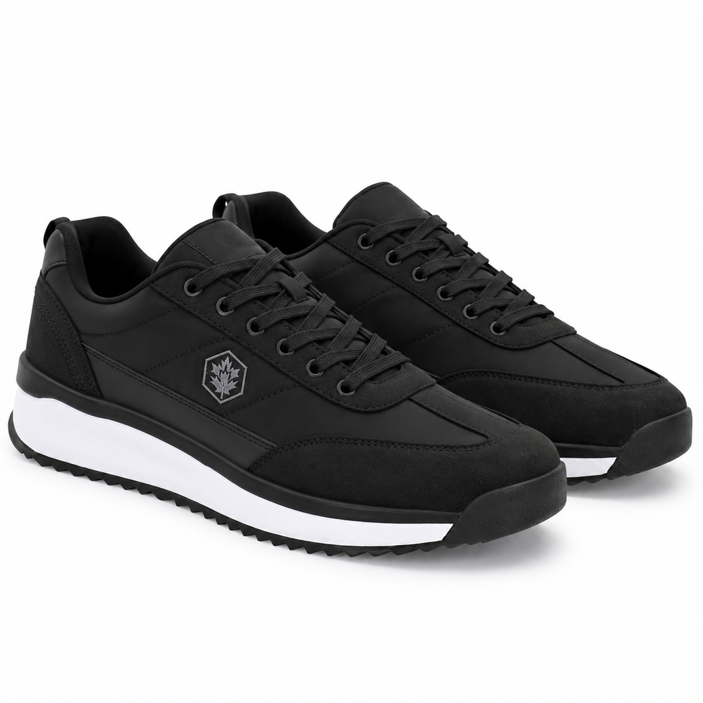 Lumberjack Coffee Men's Streamlined Sneakers in Black