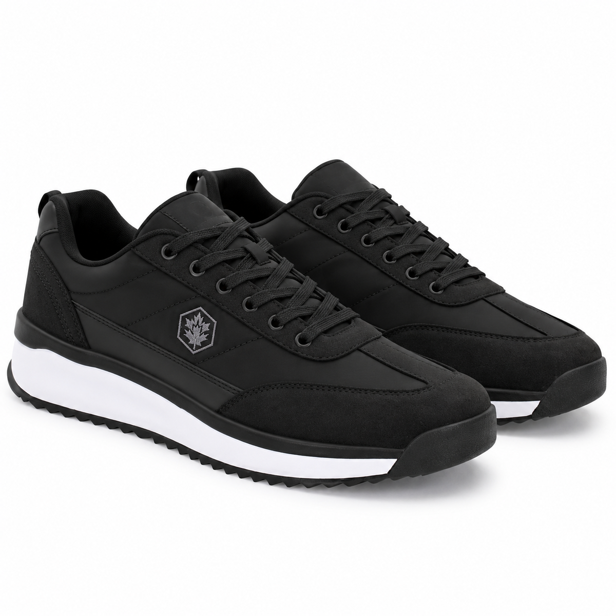 Lumberjack Coffee Men's Streamlined Sneakers in Black