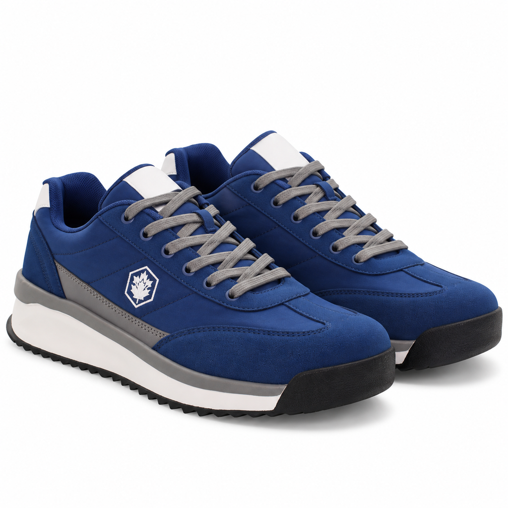 Lumberjack Coffee Men's Layered-Sole Sneakers in Navy Blue