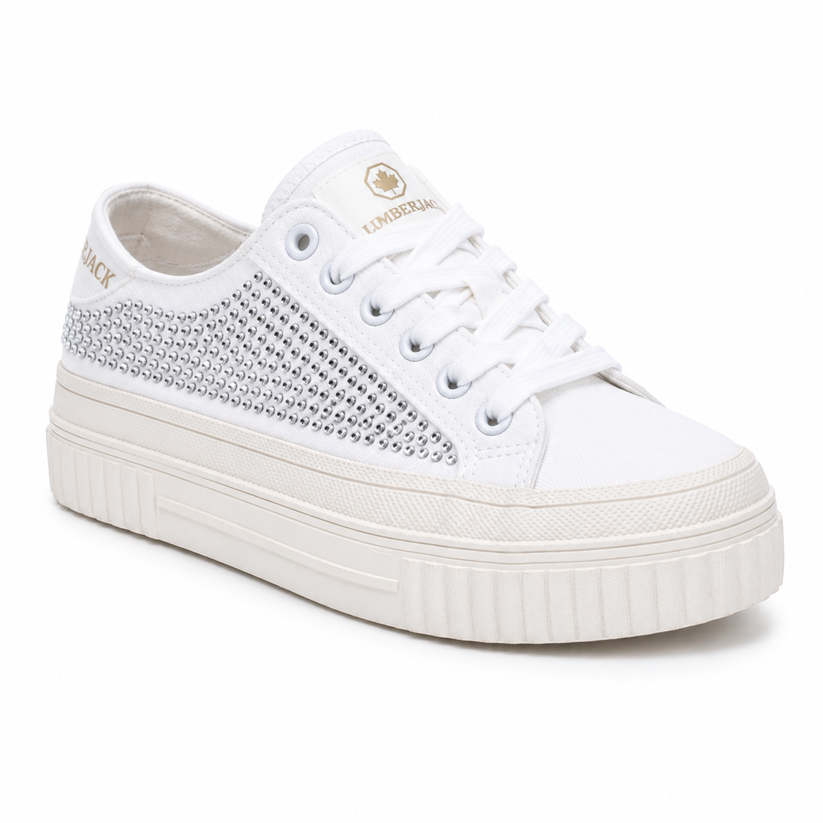 Lumberjack Anya Women's Embellished Platform Sneakers in White