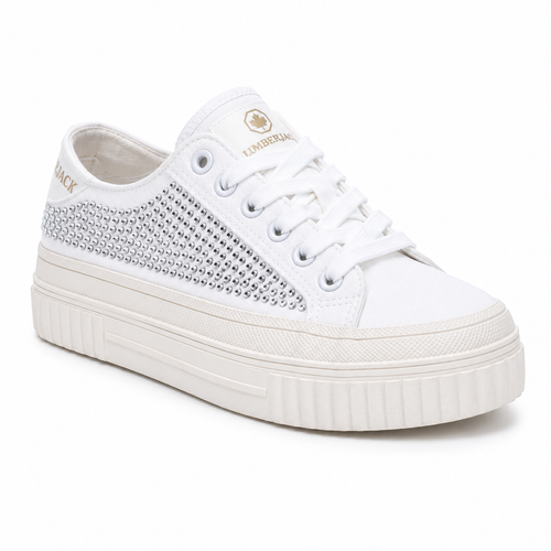 Lumberjack Anya Women's Embellished Platform Sneakers in White