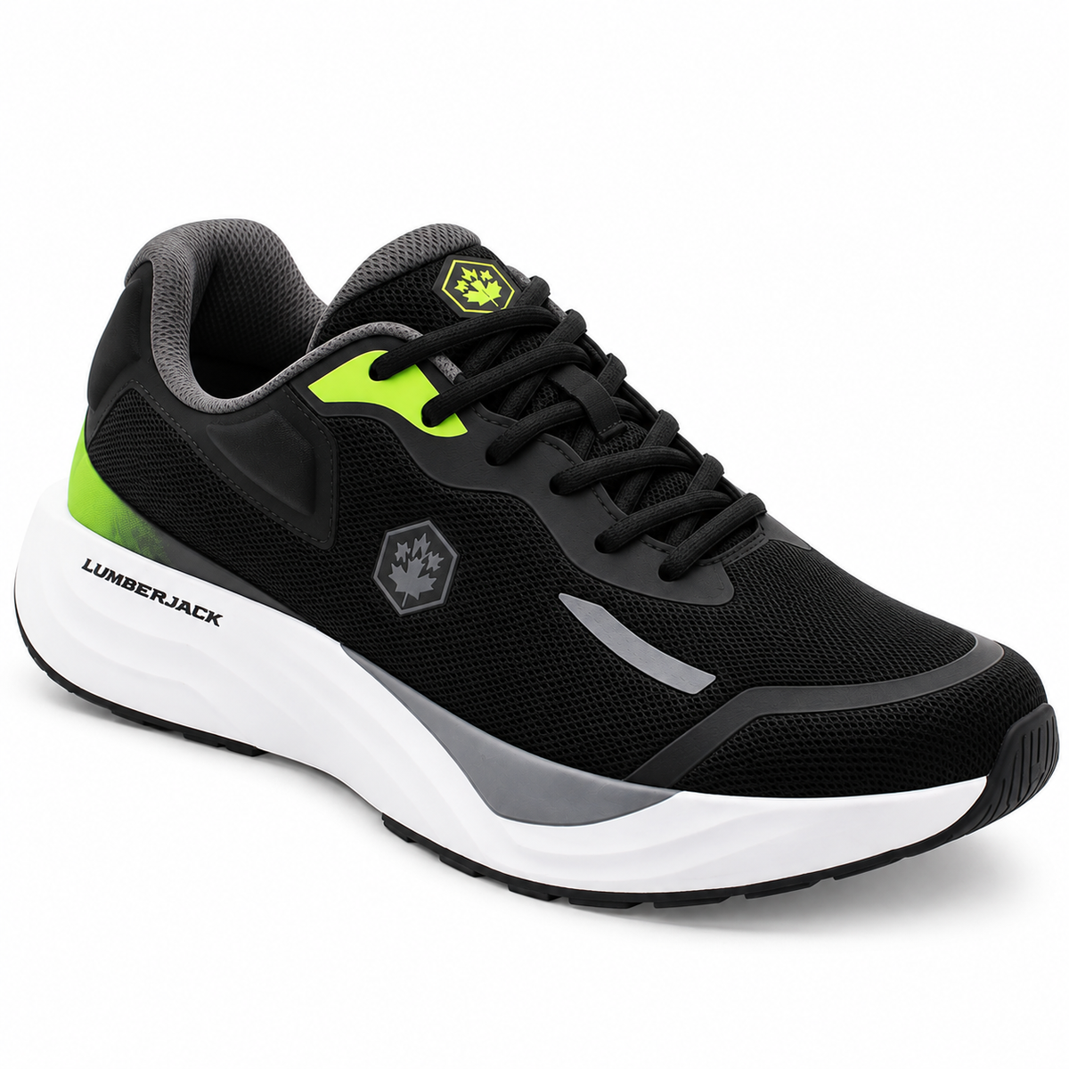 Lumberjack Rexron Men's Mesh Sneakers in Black