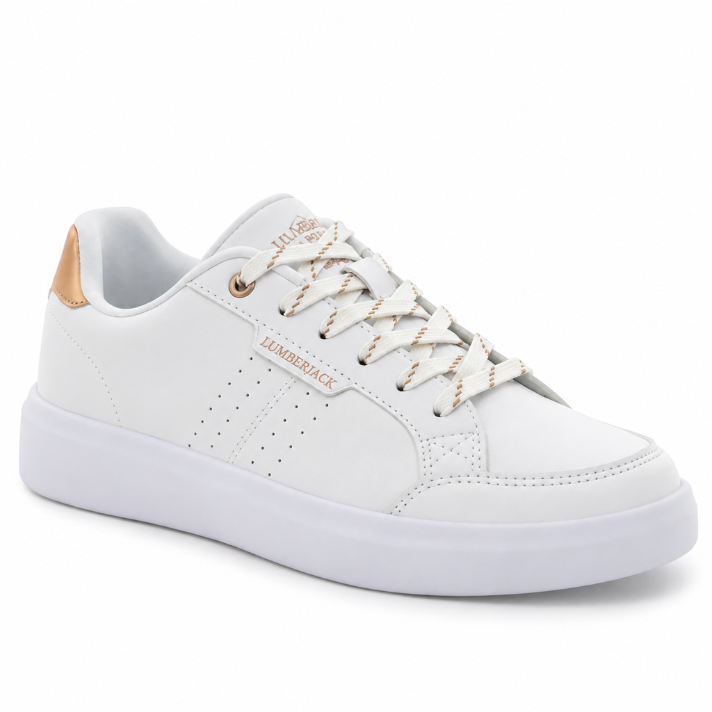 Lumberjack Helena Women's Sneakers in White & Rose Gold