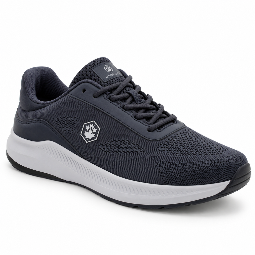Lumberjack Musonda Men's Mesh Sneakers in Dark Navy