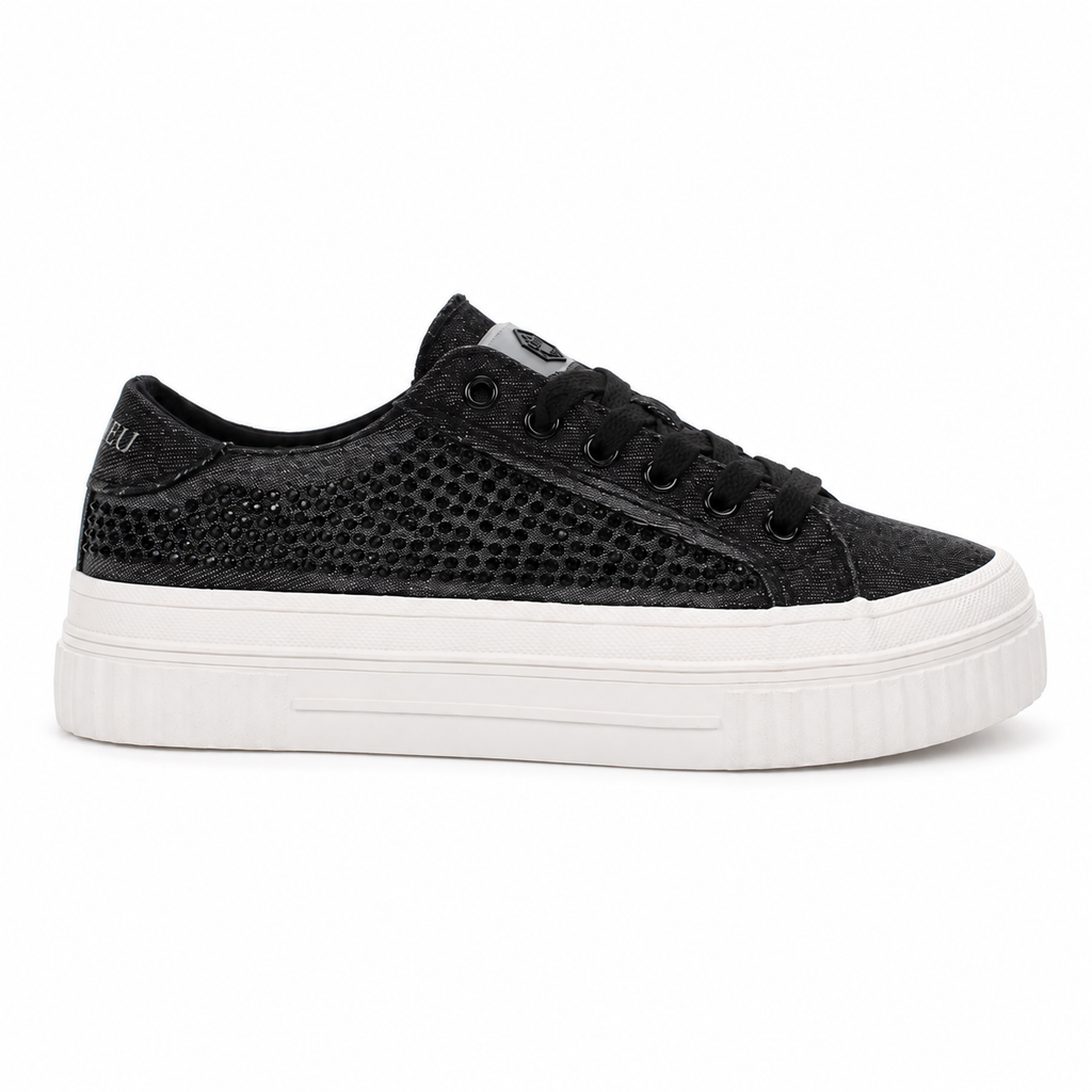 Lumberjack Anya Women's Embellished Platform Sneakers in Black