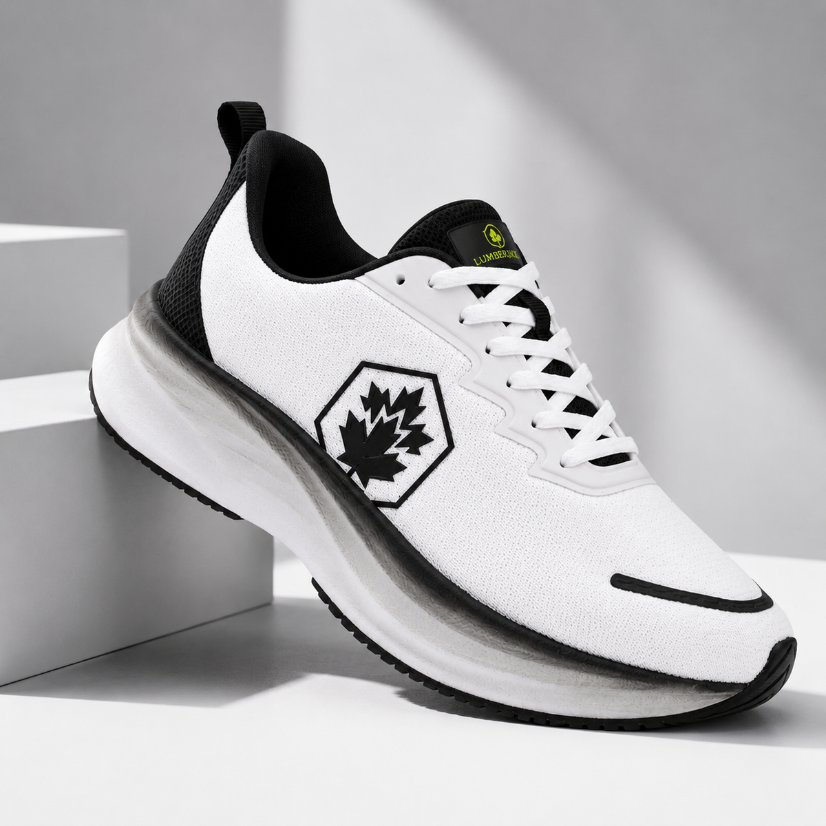 Lumberjack Chess Men's Lightweight Sneakers in White