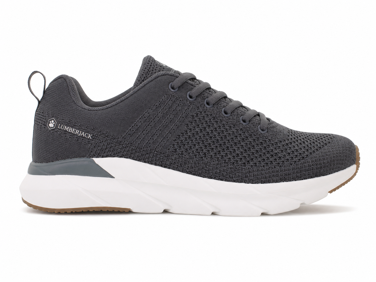 Lumberjack Connect Men's Knitted Sneakers in Grey