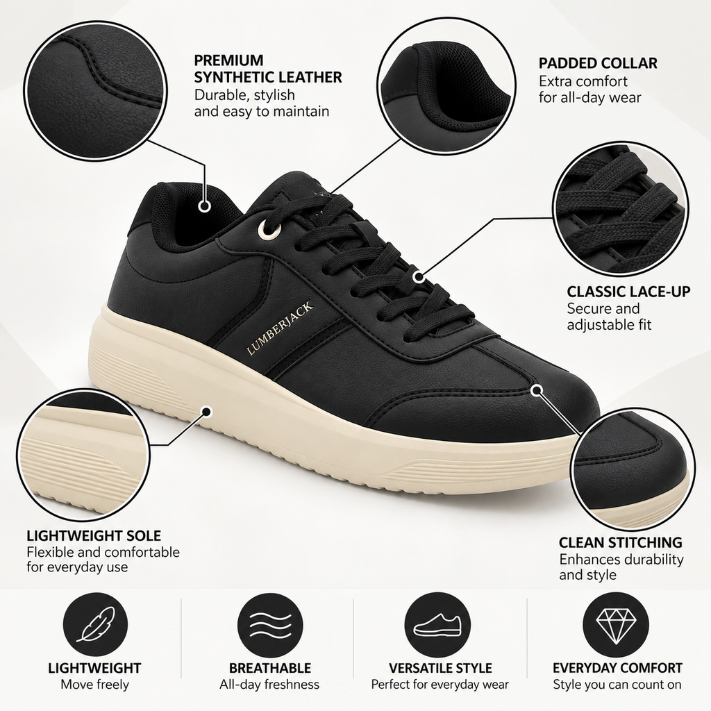 Lumberjack Fridy Women's Minimal Sneakers in Black