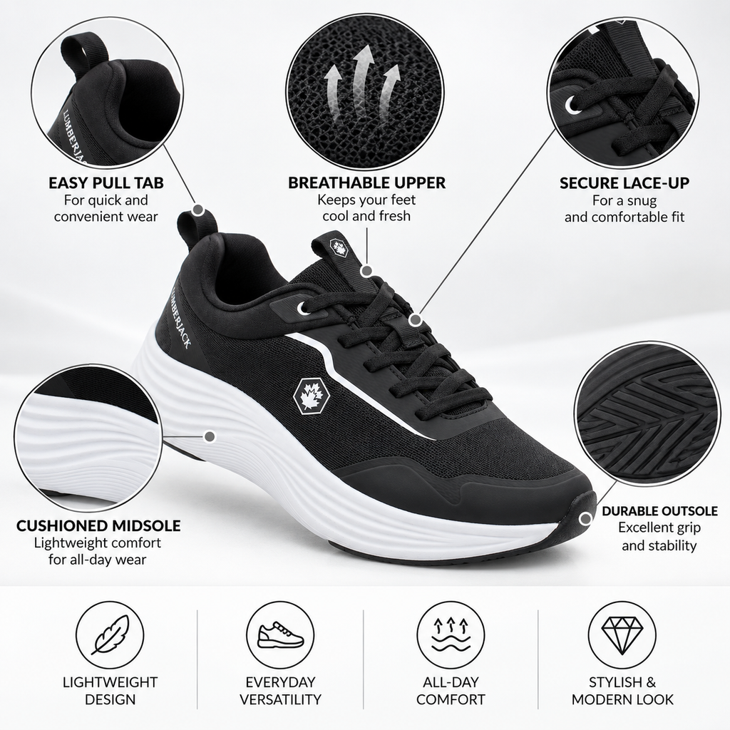 Lumberjack Talara Women's Textile Sneakers in Black
