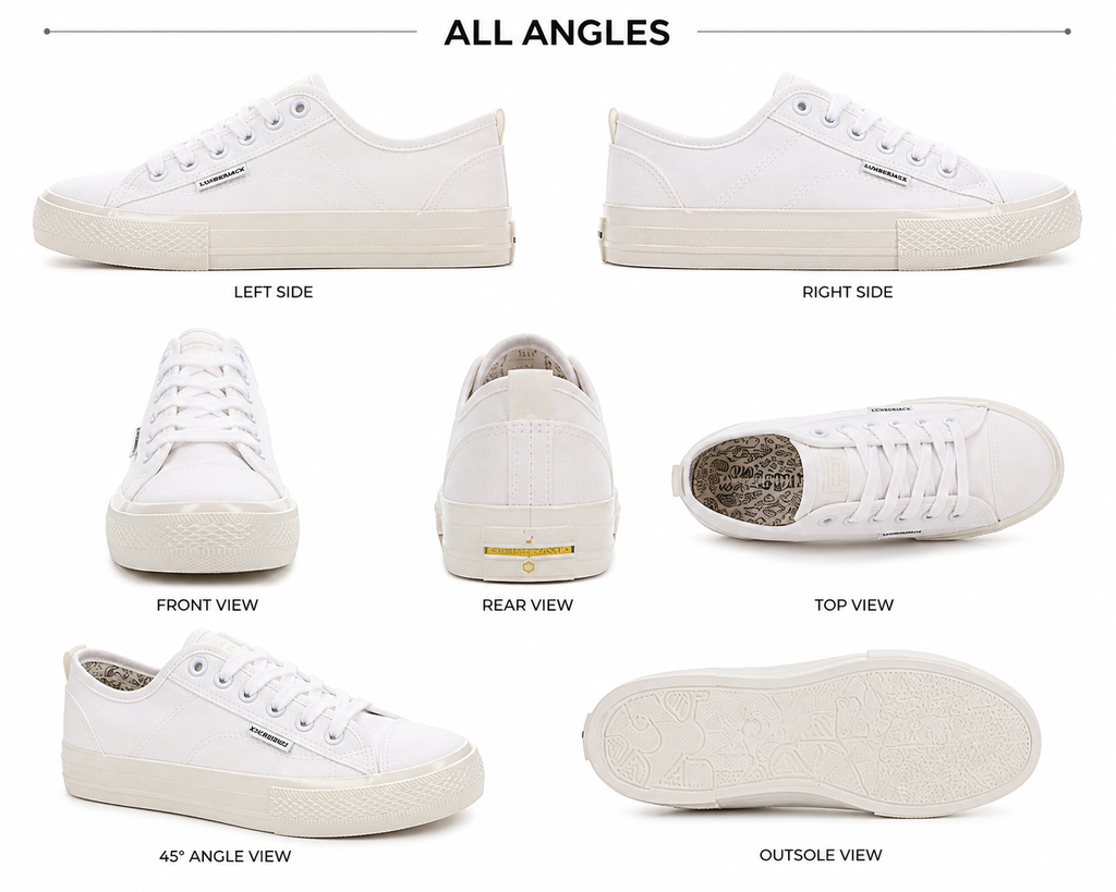 Lumberjack Ravenne Women's Classic Canvas Sneakers in White