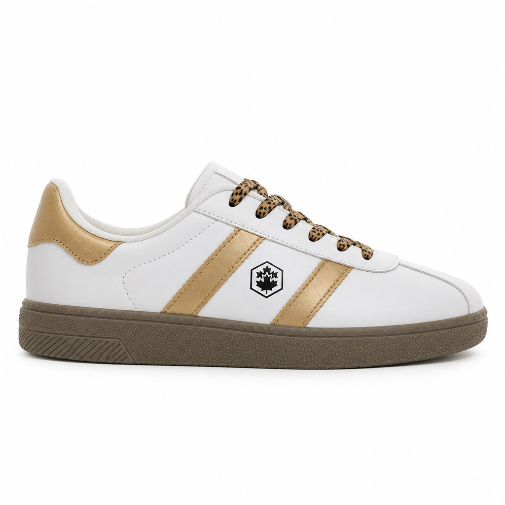 Lumberjack Frosty Women's Low-Top Sneakers in Off White & Gold