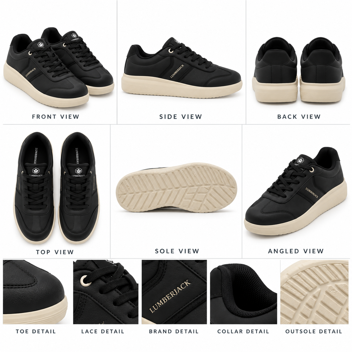 Lumberjack Fridy Women's Minimal Sneakers in Black