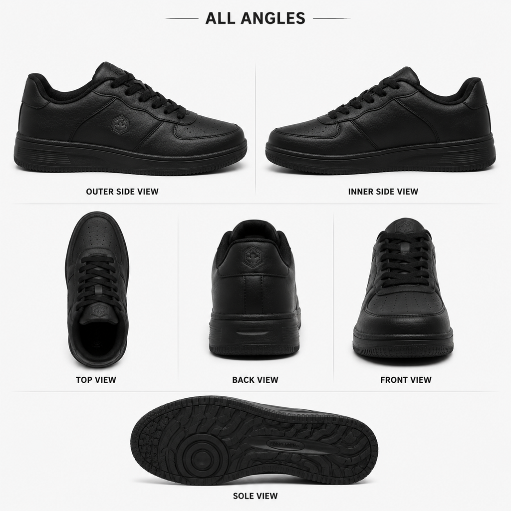 Lumberjack Finian Men's Classic Sneakers in Black