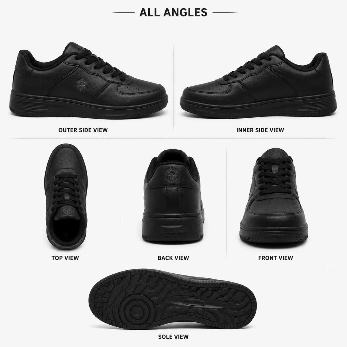 Lumberjack Finian Men's Classic Sneakers in Black
