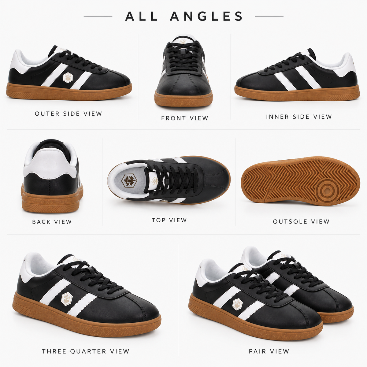 Lumberjack Frosty Women's Gum-Sole Sneakers in Black