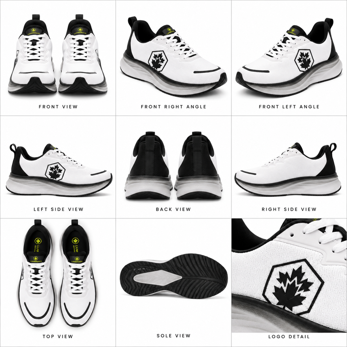 Lumberjack Chess Men's Lightweight Sneakers in White