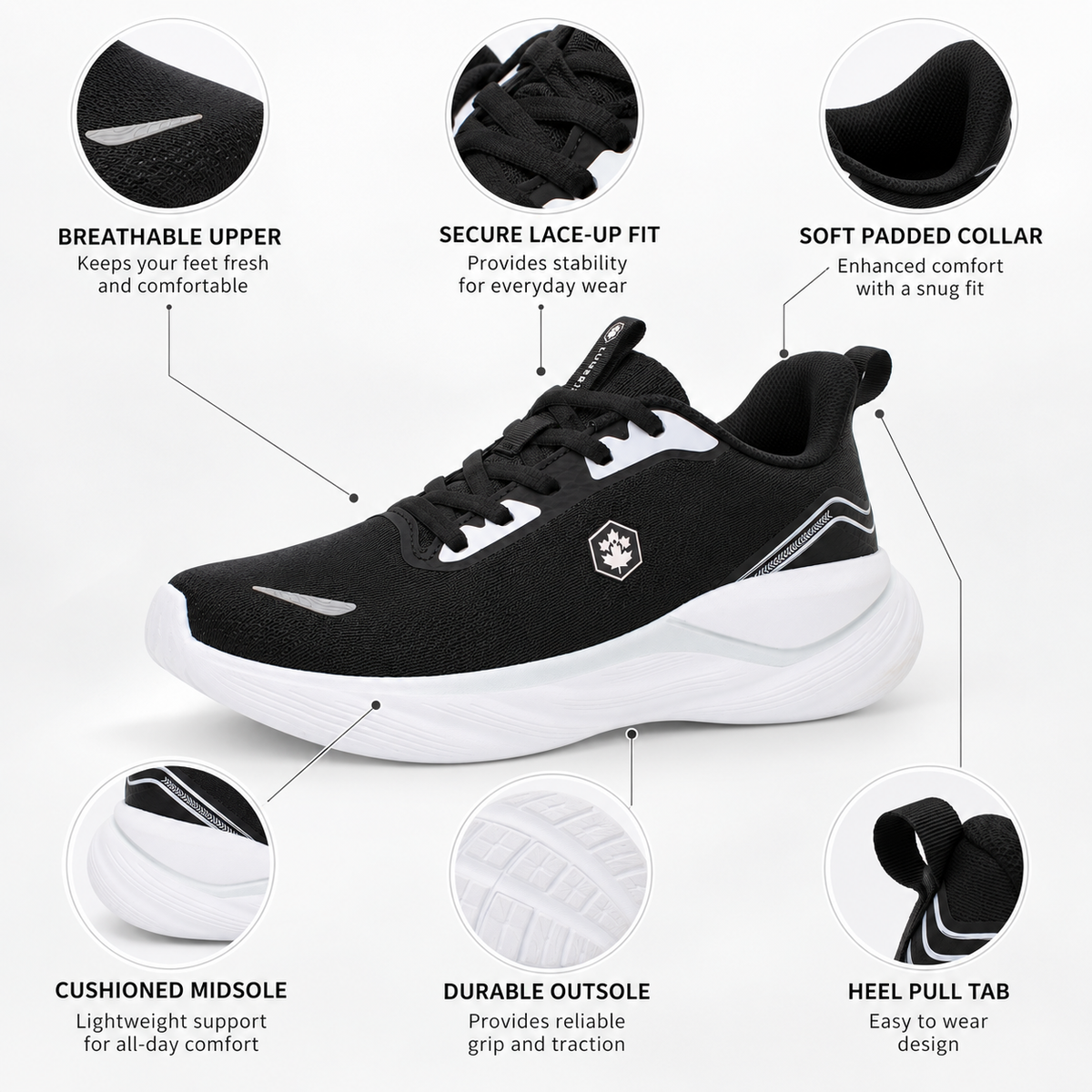 Lumberjack Lemina Women's Lifestyle Sneakers in Black