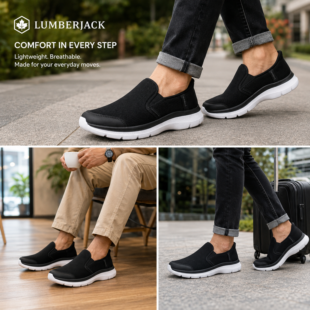 Lumberjack Carlo Men's Easy Slip-On Casual Shoes