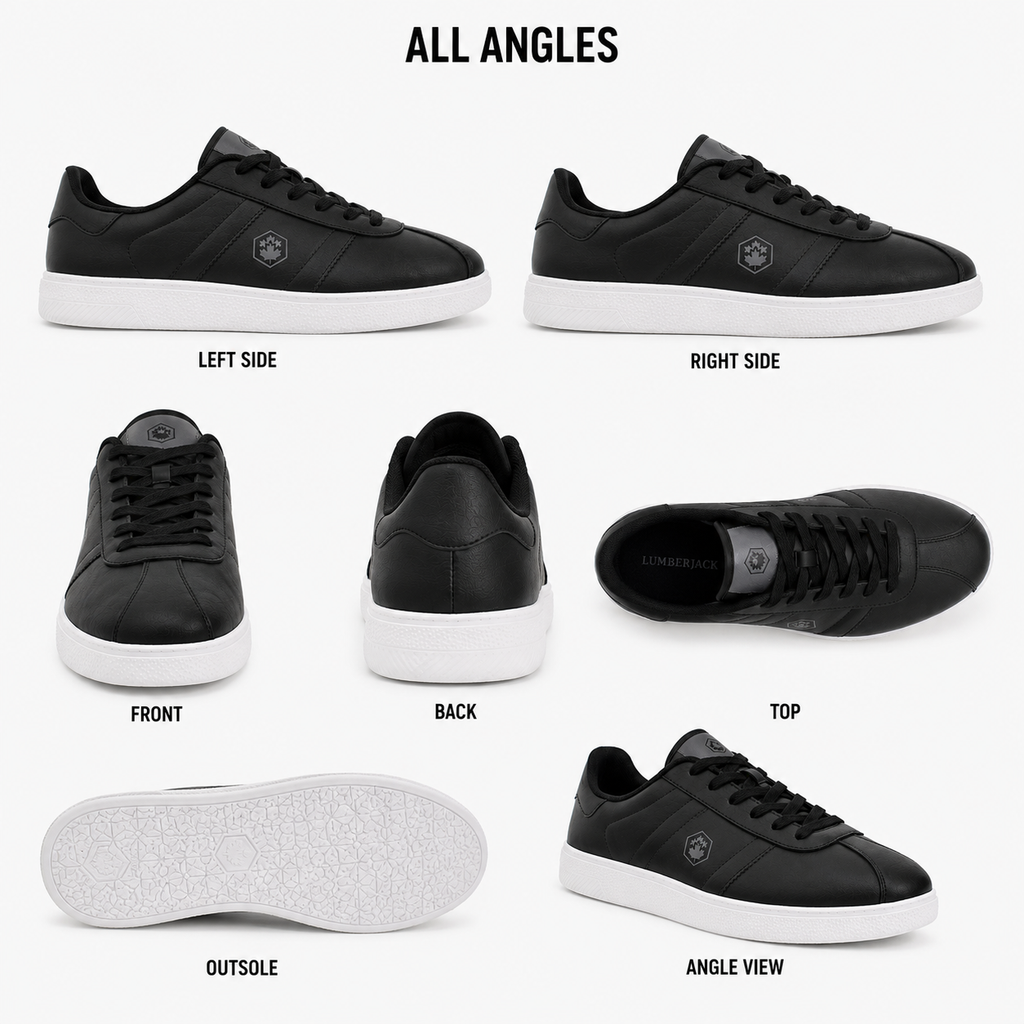Lumberjack Frosty Men's Low-Profile Sneakers in Black