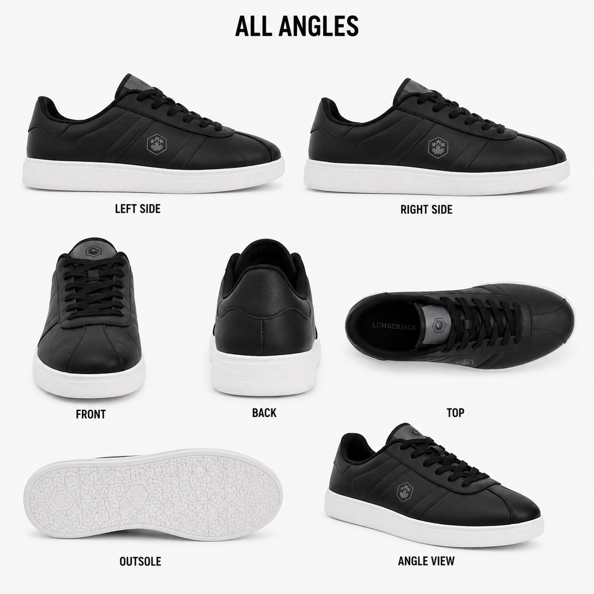 Lumberjack Frosty Men's Low-Profile Sneakers in Black