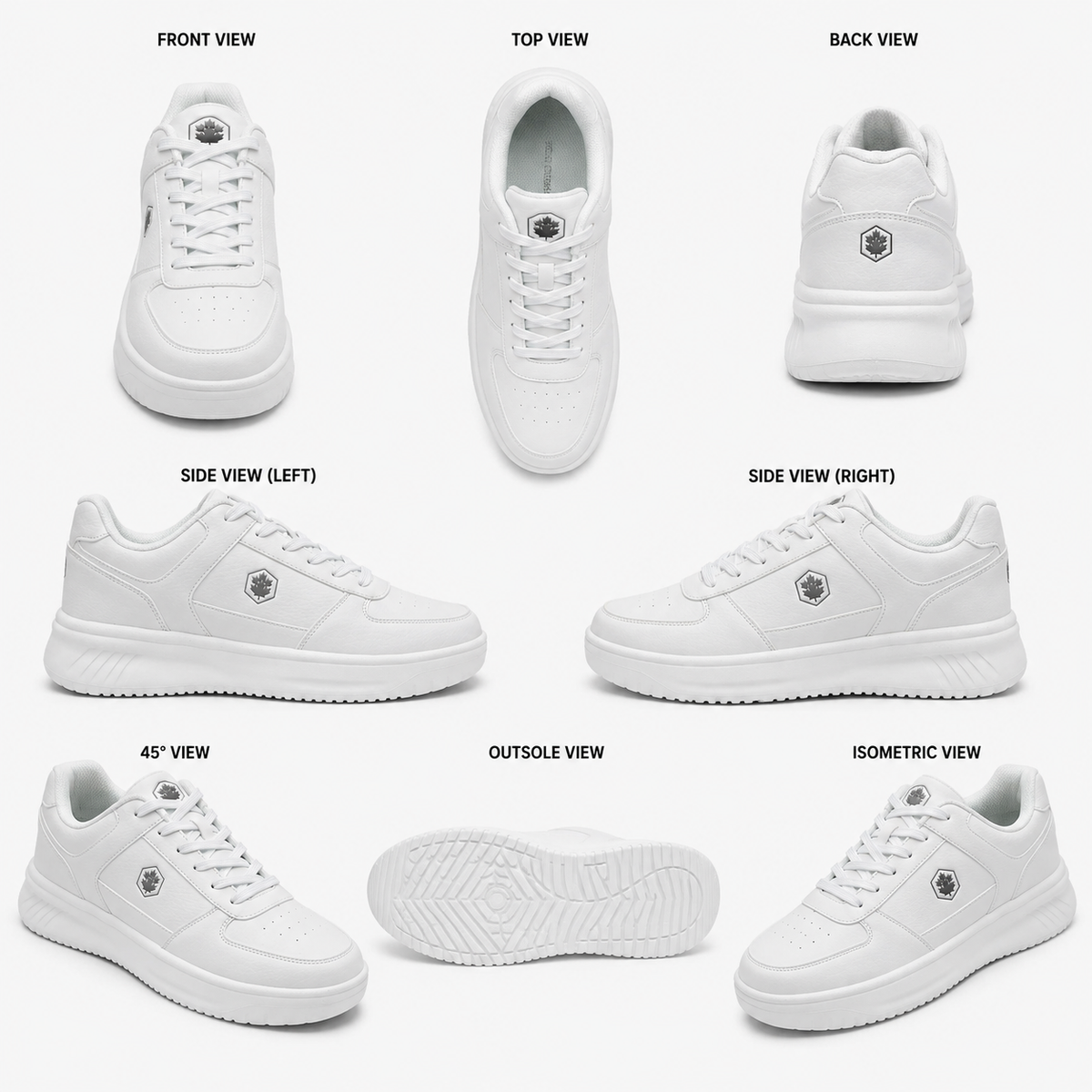 Lumberjack Finian Men's Classic Sneakers in White
