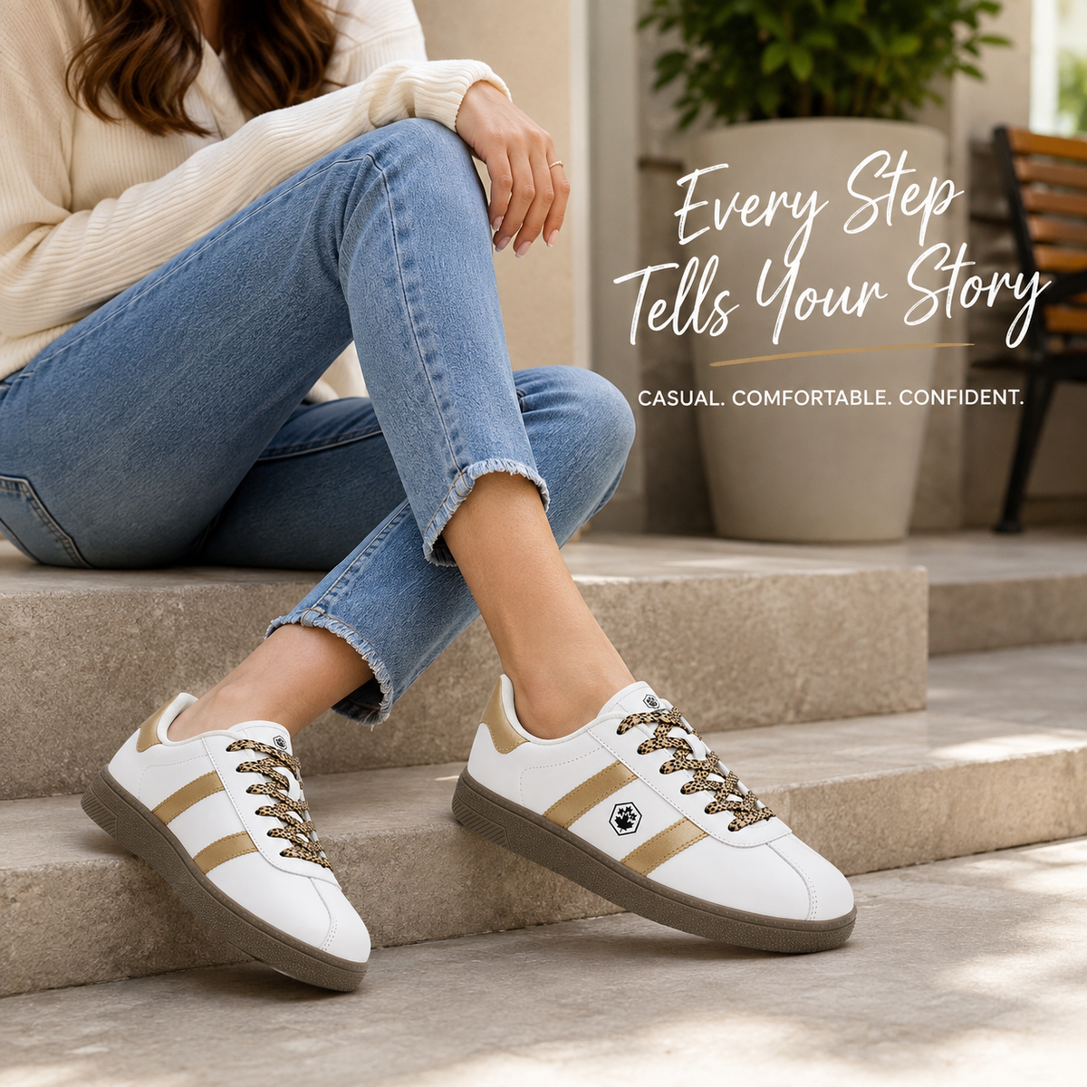 Lumberjack Frosty Women's Easy-Care Sneakers in White