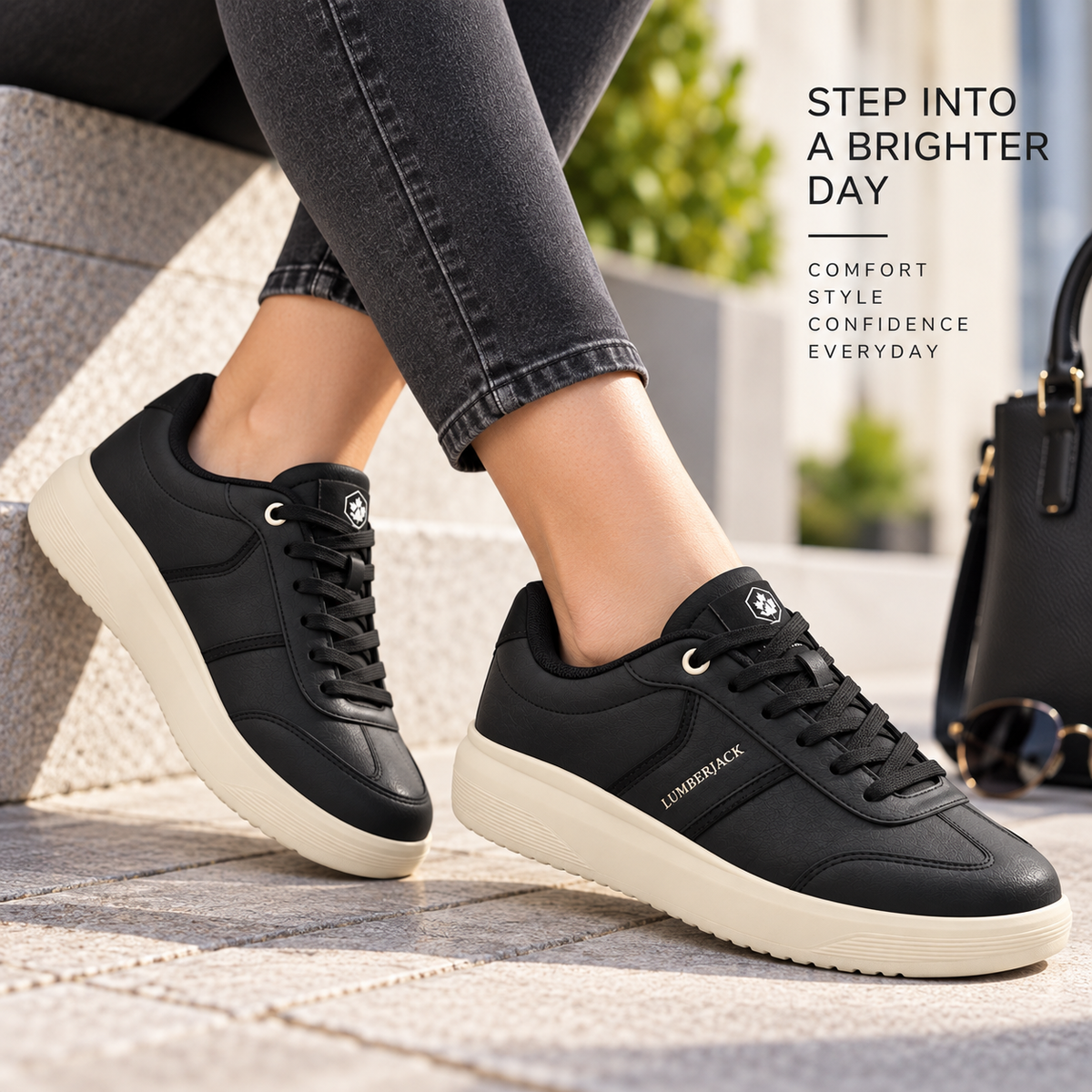 Lumberjack Fridy Women's Minimal Sneakers in Black