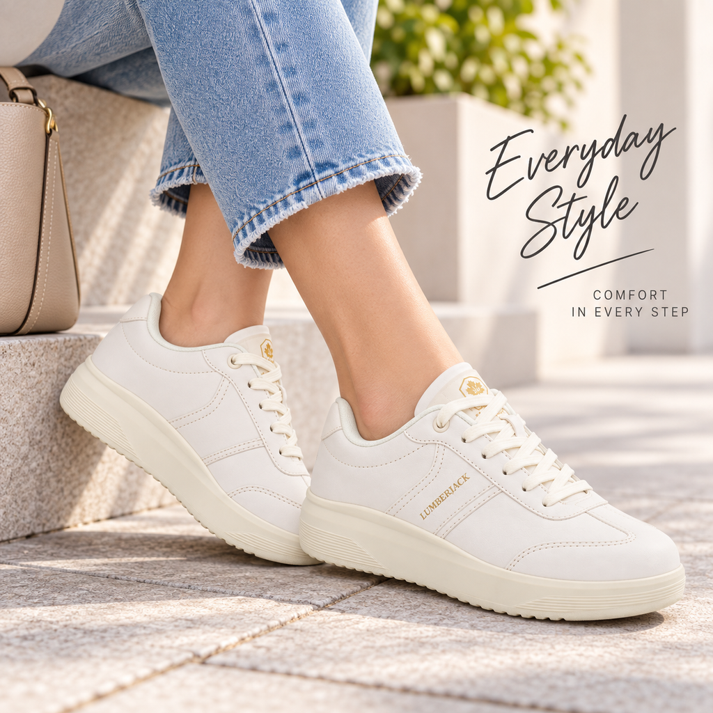 Lumberjack Fridy Women's Minimal Sneakers in Beige
