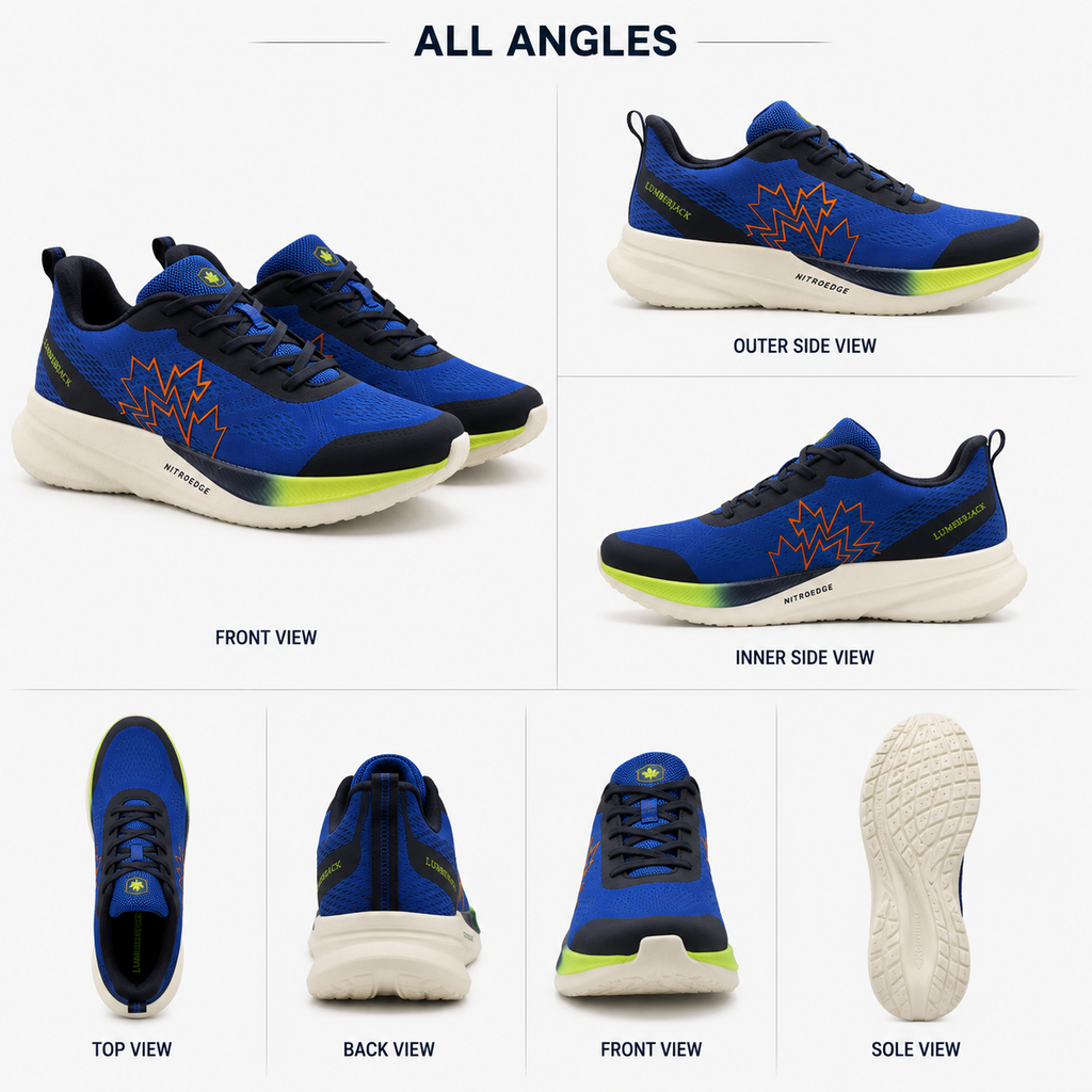 Lumberjack Tomas Men's Nitroedge Sneakers in Blue